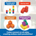 MathLink Cubes - Set of 100 Cubes, Ages 5+ Kindergarten, STEM Activities, Math Manipulatives, Homeschool Supplies, Teach