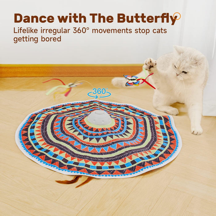 Cat Toys Chargeable, 3in1 Hide and Seek, Interactive Fun