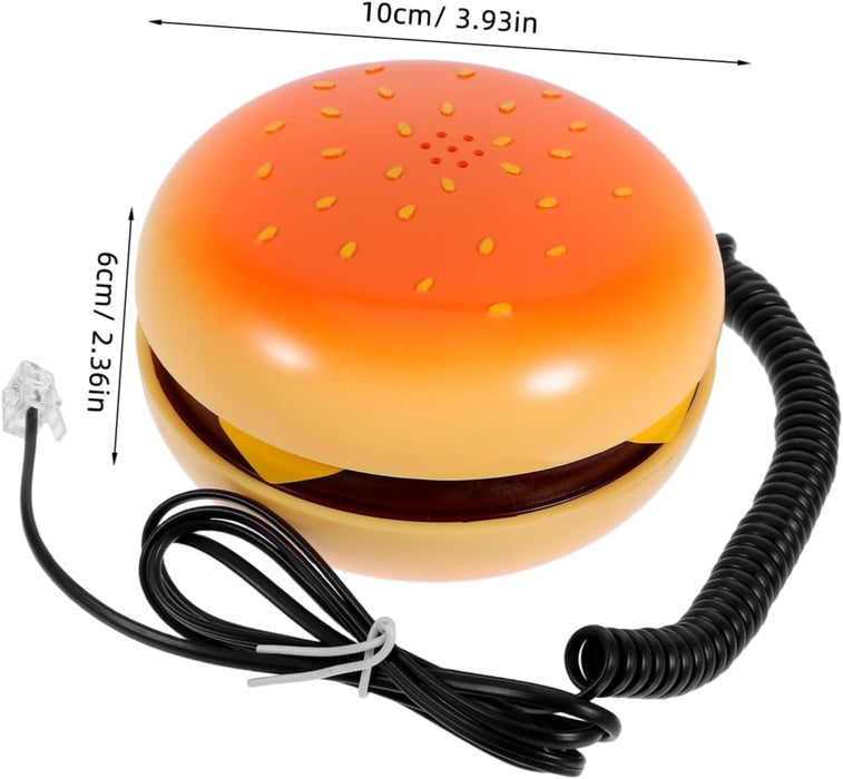 Novelty Hamburger Shape Desktop Landline Telephone