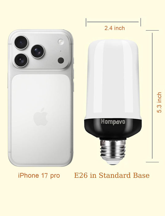 【Upgraded】 Flame Light Bulbs for Home Decor with Upside Down Effect