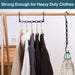 6 Pack-Closet-Organizers-and-Storage, Space-Saving-Hangers Black