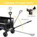 Collapsible Wagon Cart with Wheels Foldable - Folding Utility Heavy Duty Wagons Carts for Grocery Sports Garden Shopping Camping Wheelbarrows (Black, 120L)