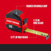 25-Ft Tape Measure with Fraction Marketing, Retractable, Manual-Locking Blade (CMHT37443S)