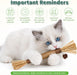 Silvervine Sticks Cat Chew Toys for Indoor Cats Dental Care Teeth Cleaning, Natural Kitten & Cat Teething Toys for Health, Cat Chew Stick Suitable for All Breeds of Aggressive Chewers Cat