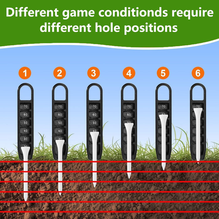 7Pcs Golf Accessories Kit, Include Golf Club Cleaner Towel Ball Bag Divot Tool Score Counter Range Chart Card Tee Elevat