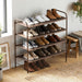4-Tier Shoe Rack Storage Organizer, 12-20 Pair, Bronze