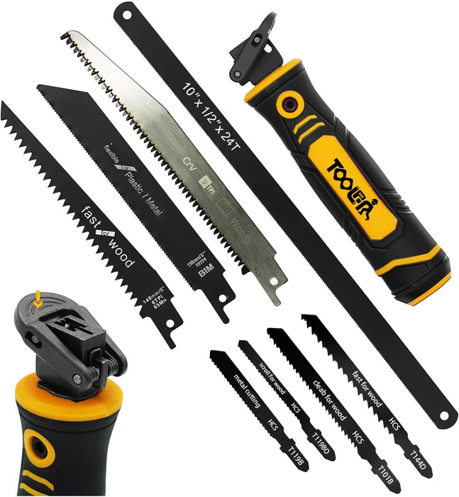 8-In-1 Multi Blades Hand Saw, Drywall, Hacksaw, Jab Saw & Wood Cutter Tool