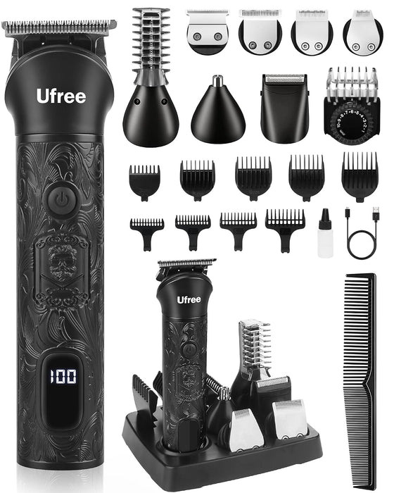 7-in-1 Beard Trimmer for Men, Electric Razor Shaver, Men Grooming Kit