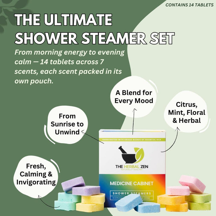 Shower Steamers Aromatherapy Pure Essential Oils - 14 Pack