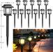 Solar Lights Outdoor,12 Pack 3000K Waterproof Auto On/Off Solar Pathway Lights for Your Garden, Landscape, Path, Yard, P