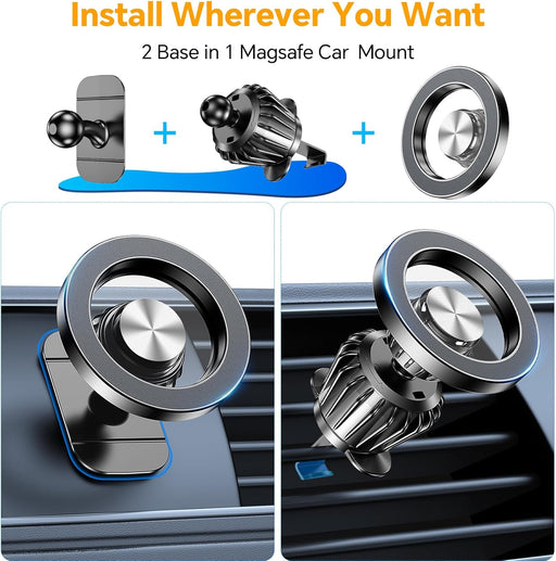for Magsafe Car Mount【Strong Magnet】 Magnetic Phone Holder for Car Phone Holder Mount Dash Mounted Holders Phone Holders