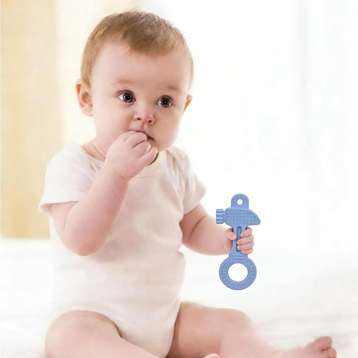 Baby Teether Toy Silicone Teething Toys for 0-12 Months Tool Shape
