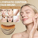 2PCS Lymphatic Contour Face Brush & Stainless Steel Gua Sha Tool Set, for Face and Neck Massage gua sha, Jawline Puffine