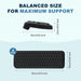 L-Shaped Memory Foam Desk Edge Cushion (2-Pack), Non-Slip PU Cover