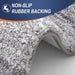 Micorfiber Bathroom Rug Set 2 Piece, Soft Absorbent Bath Mats, Grey