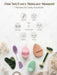 Gua Sha and Face Roller Set: Face Skin Care Tools with Facial Cleansing Brush, 2 Silicone Scrubber Pads & Face Sponge, T