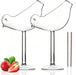 Cocktail Glasses Bird Shaped Cocktail Wine Glass 5oz/150ml Set of 2 Drinking Unique Champagne Coupe Glass Bird Shape Martini Goblet Cups 2pcs Glassware for KTV Home Bar Club