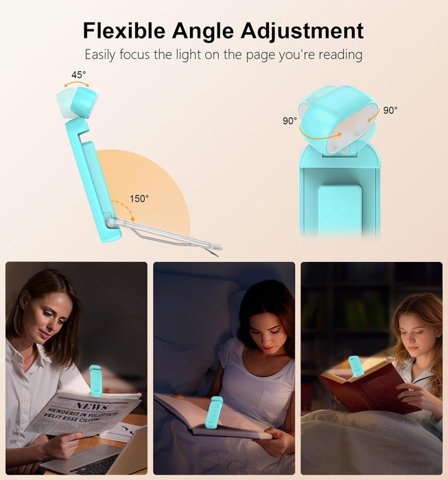 Reading Light, Rechargeable Book Light for Reading in Bed