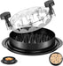 Chicken Shredder 8 Inches, Chicken Shredder Tool Twist for Pork Beef Chicken, Meat Shredder, Clear Lid, Ergonomic Handle