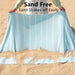 Turkish Beach Towel, 36"x71" Quick Dry Sand Free Oversized Towel, Aqua