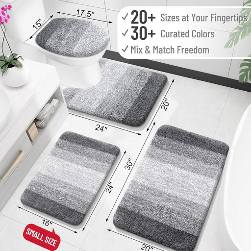 Bathroom Rugs Mat 30x20, Extra Soft Absorbent Microfiber Bath Rugs