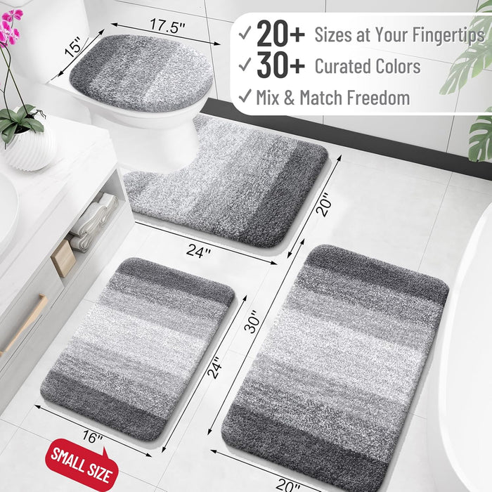 Bathroom Rugs Mat 30x20, Extra Soft Absorbent Microfiber Bath Rugs