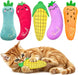 Catnip Cat Toys 5 Pack Vegetable Plush for Indoor Cats
