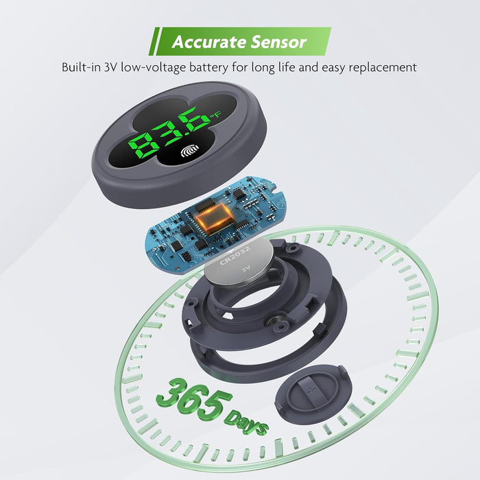 Wireless Aquarium Thermometer Accurate ±0.9℉, Replaceable Battery