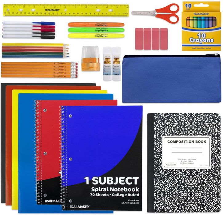 School Supplies Kit 45 Piece Grades K-12