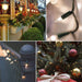 2 Pack Warm White Christmas Lights, 50-Count Green Wire
