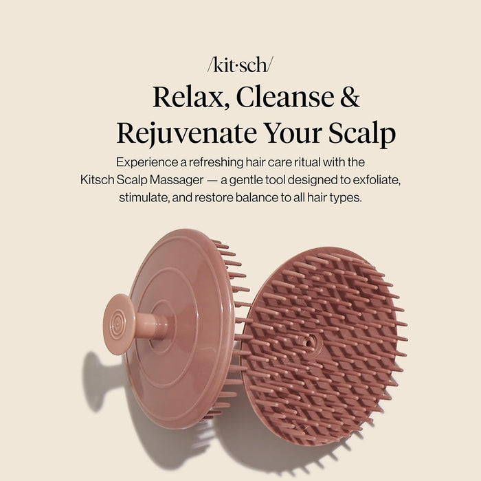 Scalp Massager for Hair Care - Shampoo Brush Scalps - Terracotta