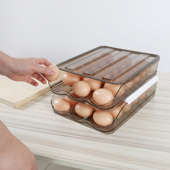 Double-Layer Rolling Egg Organizer