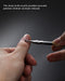 Cuticle Pusher with Fork, 2-in-1 Cuticle Trimmer Nail Care Tool, Stainless Steel Cuticle Remover Tool for Manicures and 