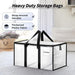 8 Pack Extra Large Clothes Storage Bins with Lids, Clear