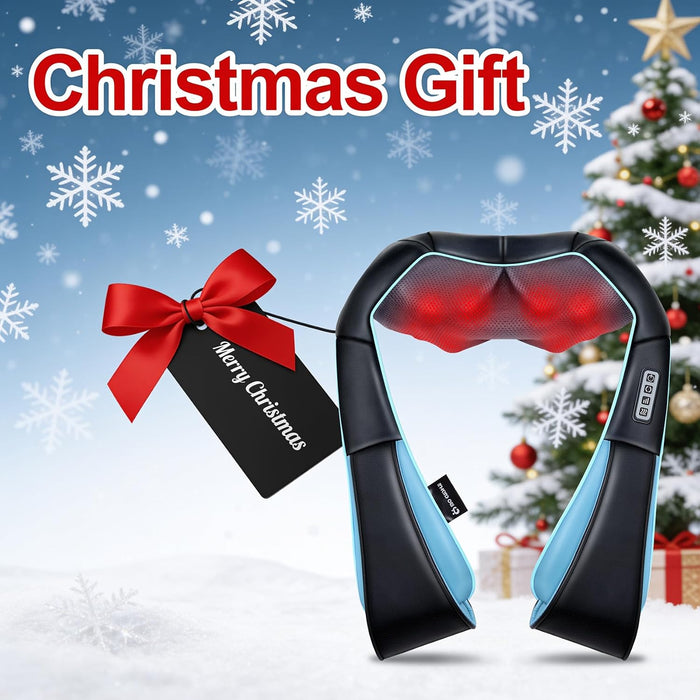Women Men Gifts, Shiatsu Back Shoulder & Neck Massager with Heat