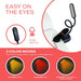 Amber Book Light – Blue Light Blocking Reading Light for Bed, Stepless Dimming, Rechargeable Clip-On Night Light, 1600K 
