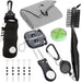 11 Pcs Golf Accessories Kit, Include Golf Ball Bag with Hook Tees Towel Cleaner Brush Ball Marker Divot Tool Score Count