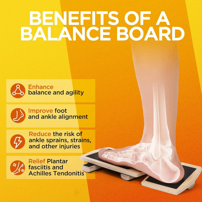 Ankle Balance Board Foot Strengthener Trainer for Pilates Balance Training Sprained Insole Stability Exercises Plantar Fasciitis
