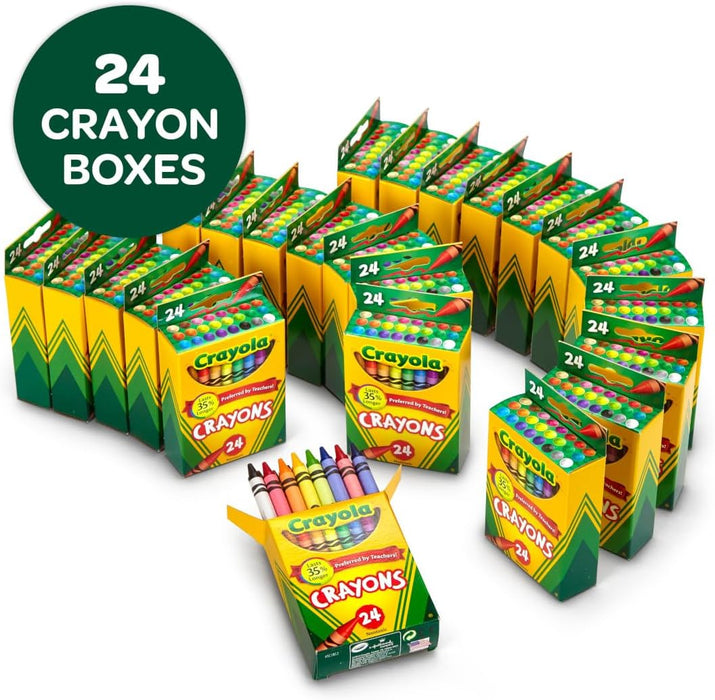 Crayons Bulk (24 Packs), Teacher Classroom Must Haves & Essentials
