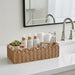 Scalloped Toilet Paper Storage Basket W/Handle for Home Decor