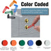 Keyhole Signals - Black Death Signal - Box of 25 - Non-Chip - Reusable & Long-Lasting - At-a-Glance Organization - Color Coded Plugs