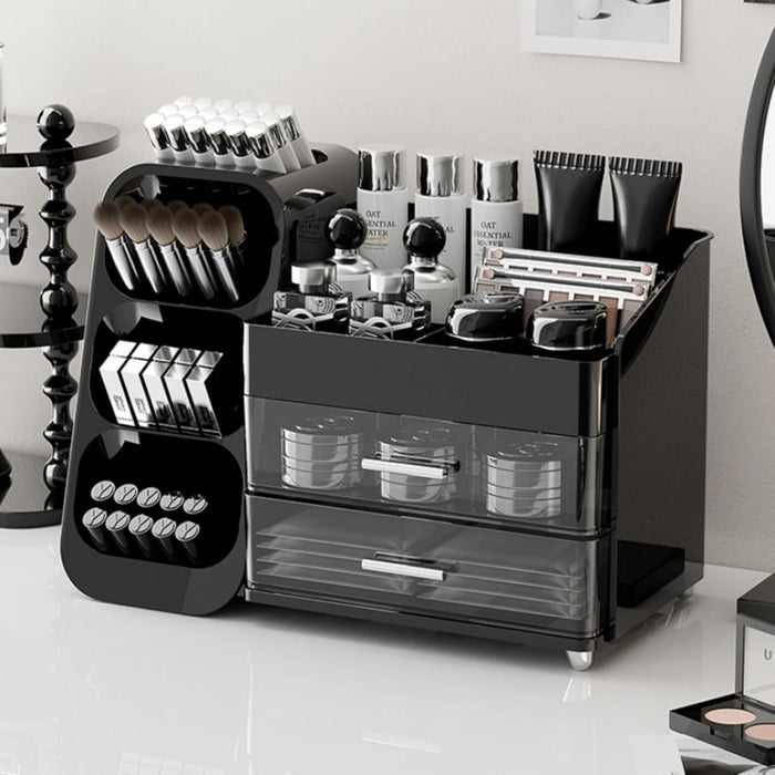 Makeup Organizer with Drawers, Large Capacity Countertop Organizers for Vanity,Bathroom and Bedroom Desk Cosmetics Organ