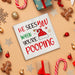 Christmas Bathroom Decorations, Funny Christmas Wood Sign Decor 5x5 Inches