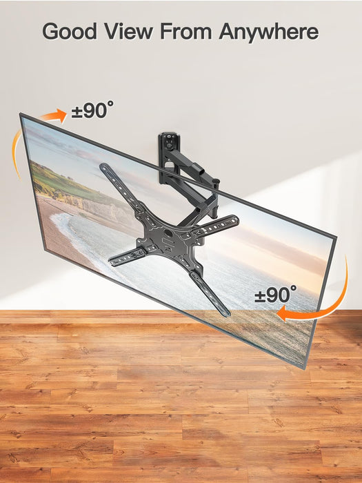 Full Motion TV Wall Mount for 26-60" TVs, Max VESA 400x400, 77 lbs.