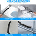 14Pcs Crevice Cleaning Brush Set, V Shape Grout Cleaner Brush for Deep Cleaning Gap, Hard Bristle Scrub Brushes Tools, C