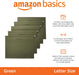Hanging File Folders with Adjustable Tabs, Sturdy Expandable Document Organizer, Letter Size 8.5x11 inch, Green, 25-Pack