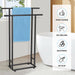 2-Tier Tall Towel Rack for Bathroom, Freestanding Towel Stand Drying Rack for Oversized Bath Towels, Poolside, Bathroom,