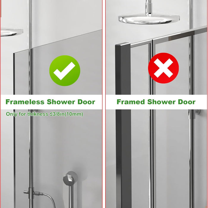 Shower Towel Hooks, 7.5-Inch Extended Over Glass Shower Door Hanger for Towels & Robes, Rustproof Bathroom Towel Rack, 2