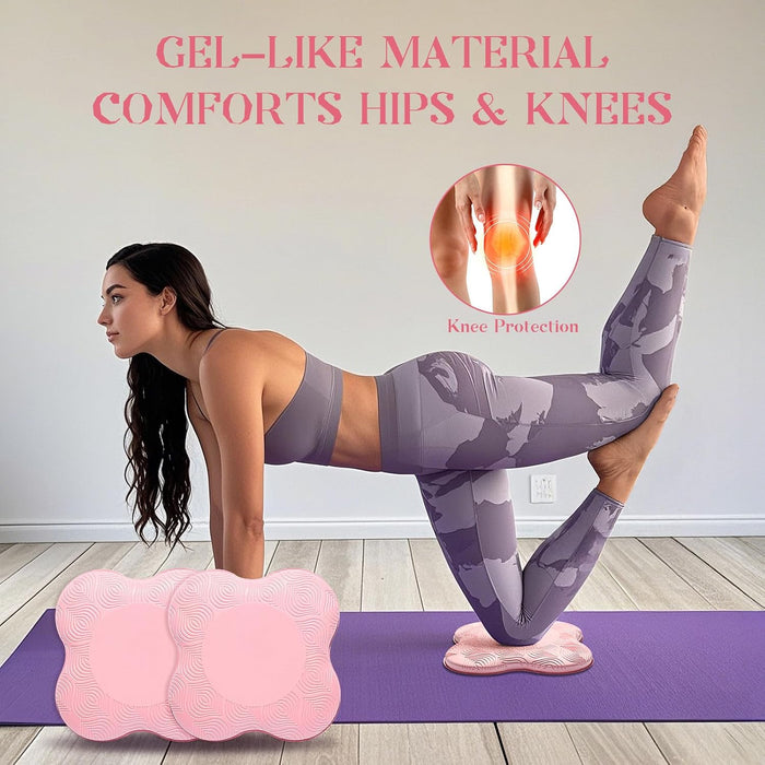 2-4 Pack Yoga Knee Pads, TPE Cushion for Pilates Exercise