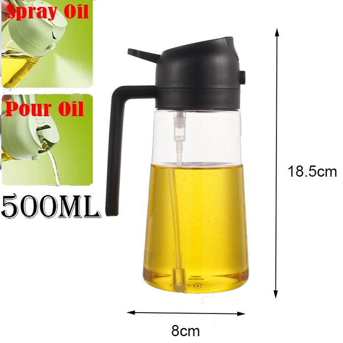 200 mL Kitchen Oil Sprayer Bottle — Black
